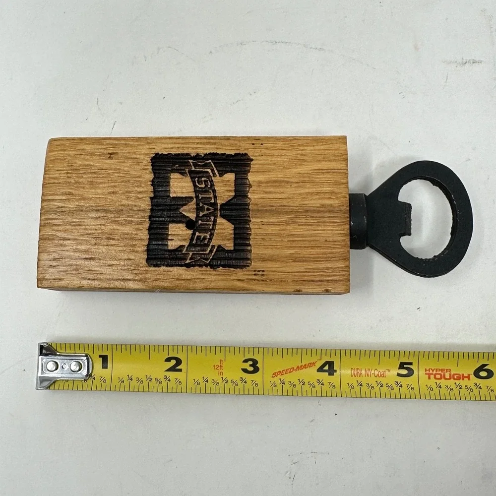 Mississippi State Bulldogs Wood Magnetic Bottle Opener MSU NCAA Tailgate Rustic